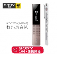 索尼（SONY） 数码锂电录音笔专业会议录音棒 易携带智能降噪 ICD-TX650