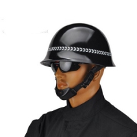 巡逻执勤复合防暴钢盔 防护头盔 保安防爆勤务防爆盔防护用品安保装备 黑色