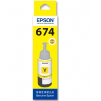 爱普生（EPSON）原装T674墨水适用L801 1800 850 810 805打印机 T6744黄色墨水（单位：瓶）