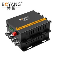 模拟视频光端机4路视频 光纤收发器延长器 单纤单模FC接口 1对 BY-4V