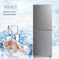 美的（Midea）小冰箱双开门小型迷你家用宿舍电冰箱176升BCD-176M