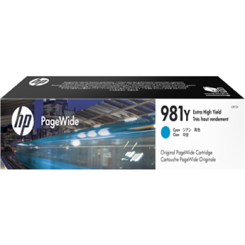 惠普/HP  981Y高容量青色墨盒 页宽耗材（适用于556/586）