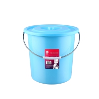 塑料水桶家用带盖手提加厚洗衣服洗澡桶储水桶15L
