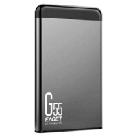 忆捷（EAGET）USB3.0移动硬盘G55 2.5英寸全金属安全高速防震 1T...