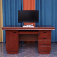 1.4米电脑桌 办公桌 职员桌 写字台老板桌带抽屉财务桌