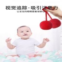 婴儿追视红球听力视力视觉早教3个月6新生儿宝宝抓握抬头训练玩具