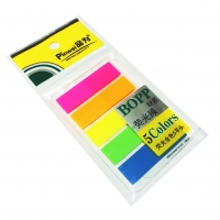 品为MP05/MP-05荧光膜指示标签全色5分条平头吊袋装，扣取纸，分类标签，书...