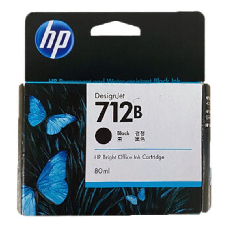 惠普/HP 712 绘图仪黑色墨盒3ED29A (1*80ML) 适用T250/230/210/T650/630